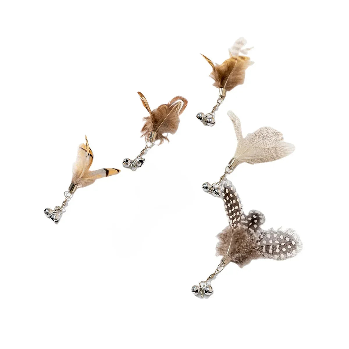 Interactive Cat Feather Wand Toy Set