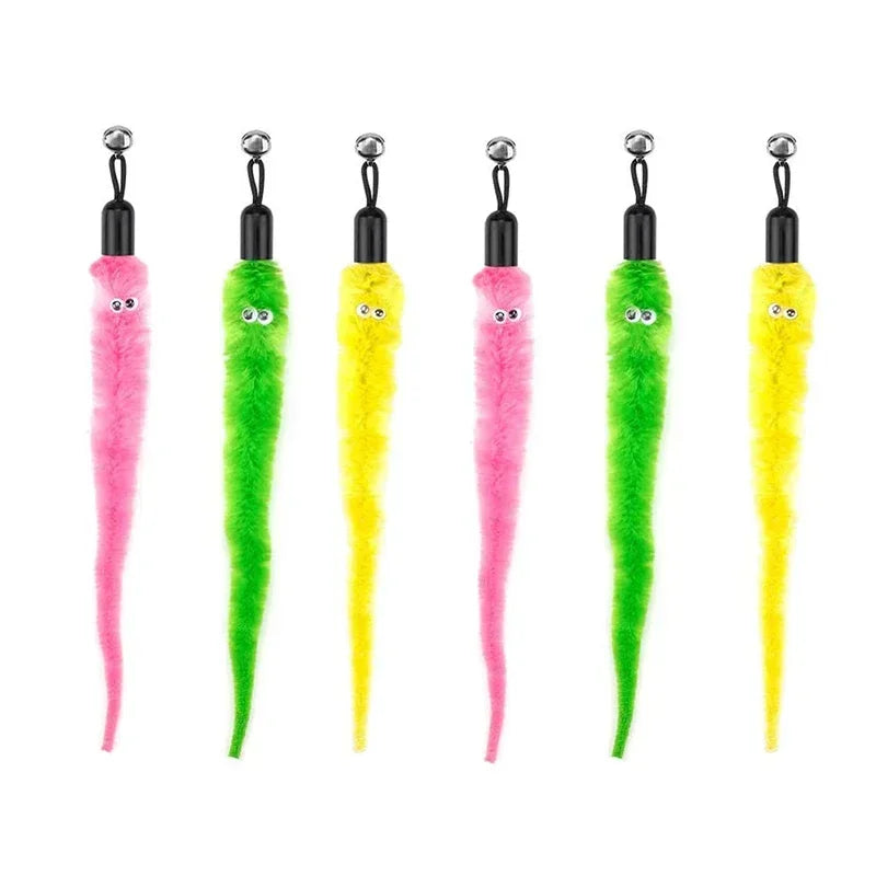 Interactive Cat Feather Wand Toy Set