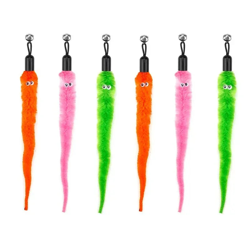 Interactive Cat Feather Wand Toy Set