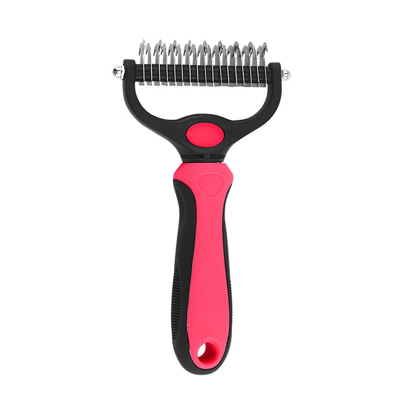 Red deshedding brush size L displayed on white background