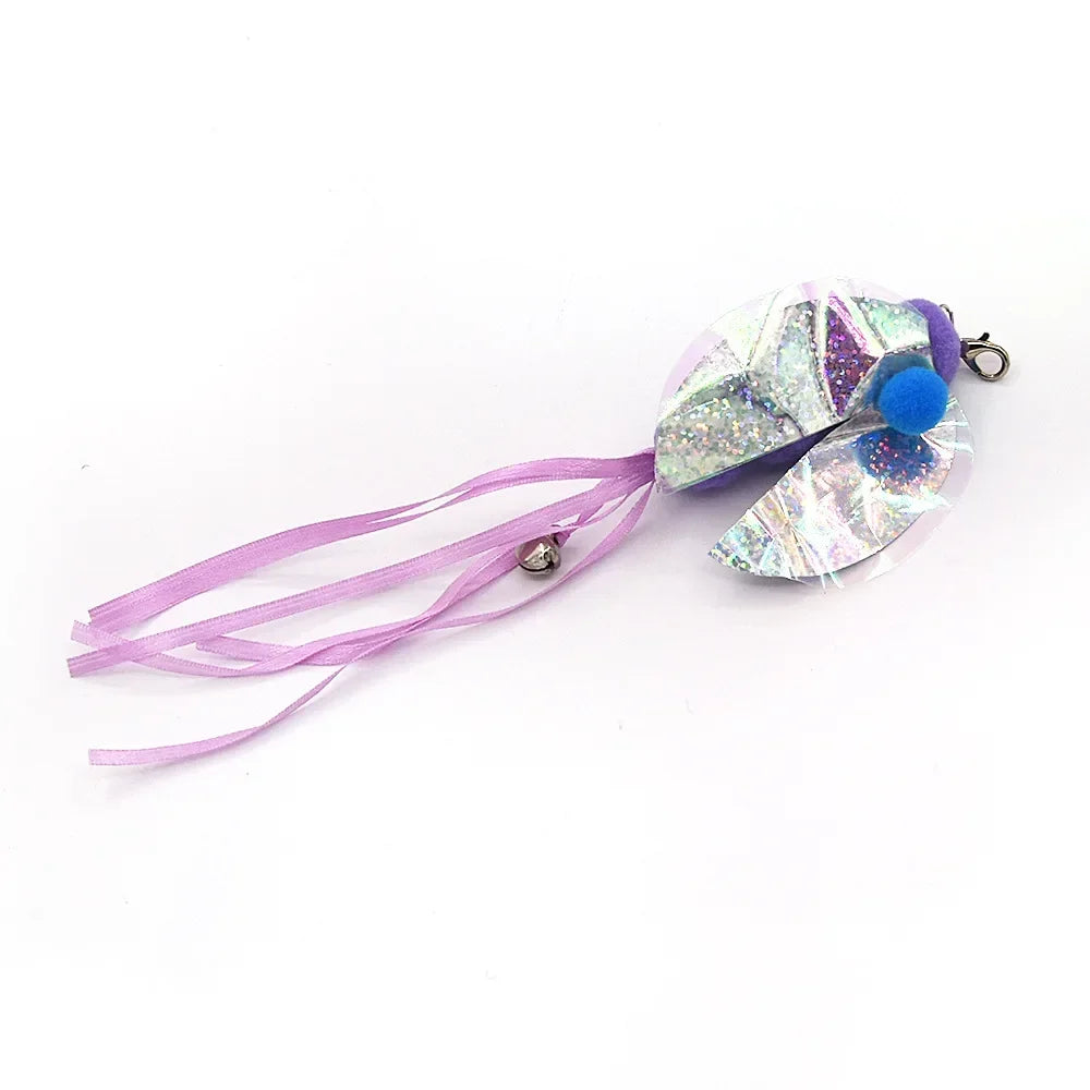 Interactive Cat Feather Wand Toy Set