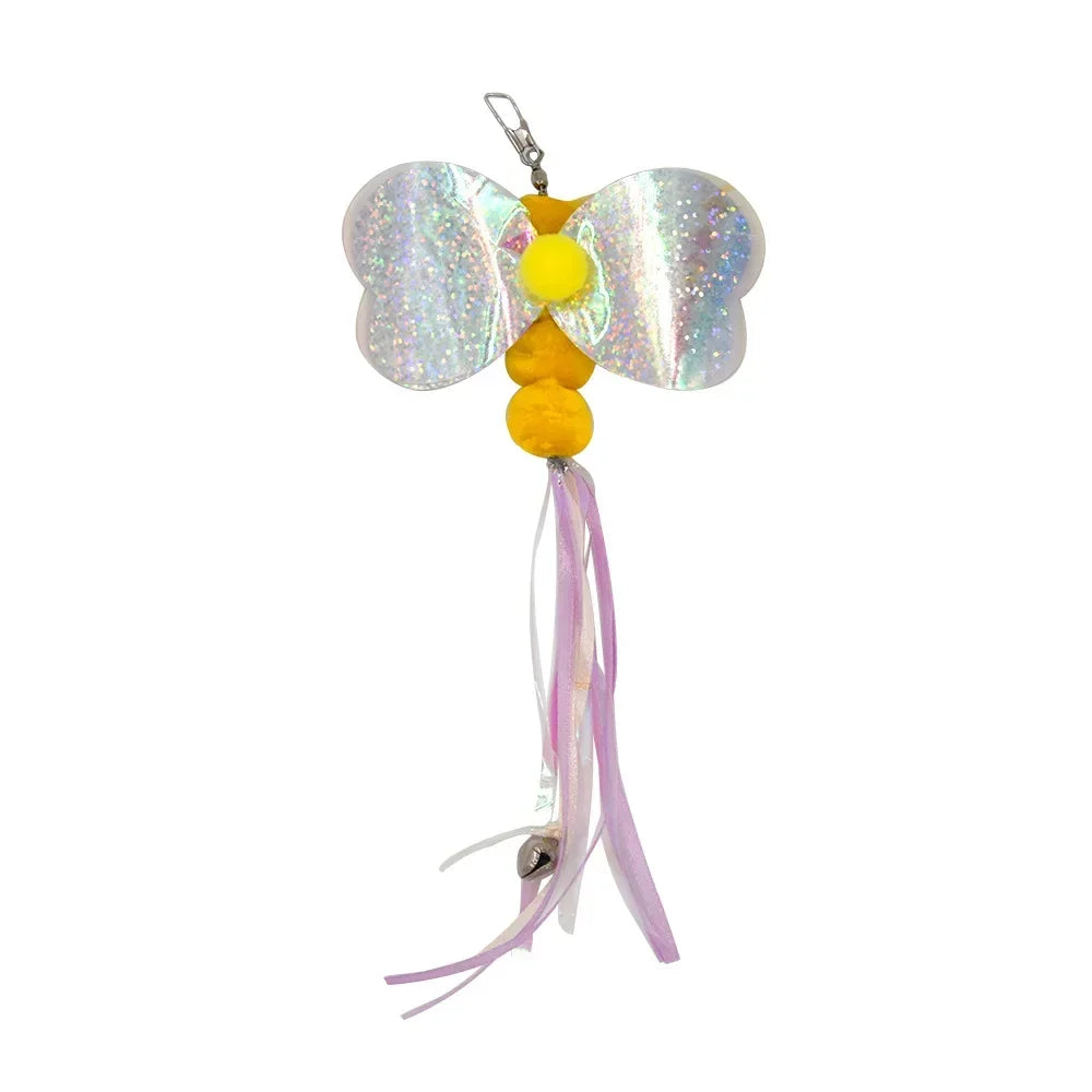 Interactive Cat Feather Wand Toy Set