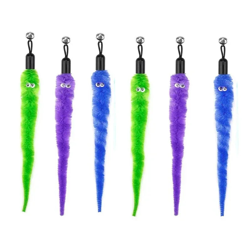 Interactive Cat Feather Wand Toy Set