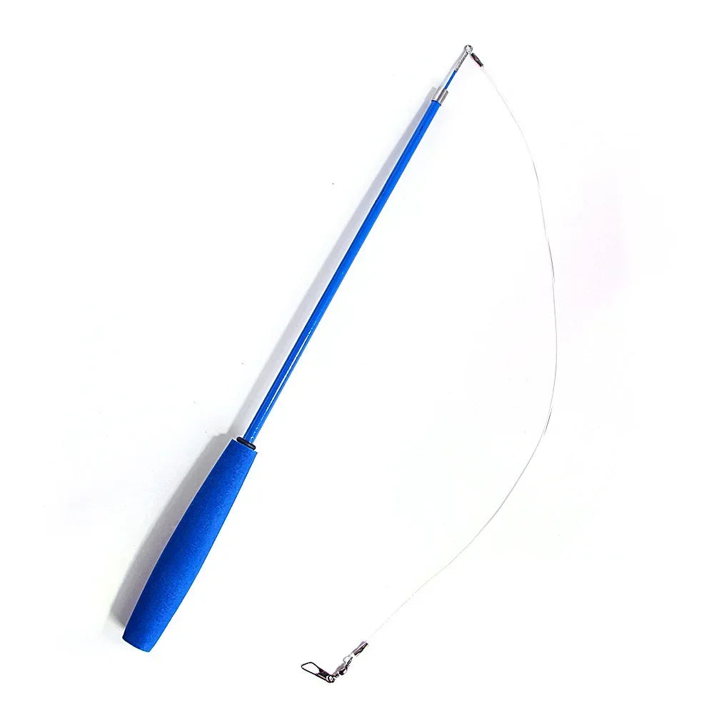 Interactive Cat Feather Wand Toy Set