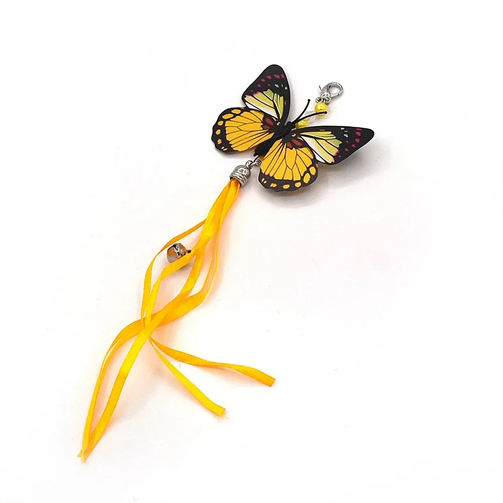 Interactive Cat Feather Wand Toy Set