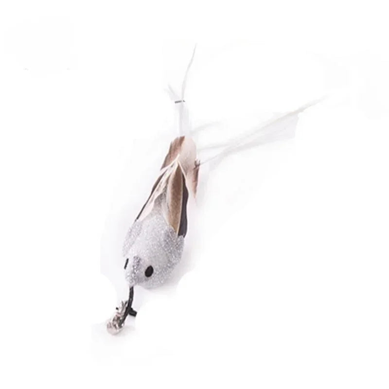 Interactive Cat Feather Wand Toy Set