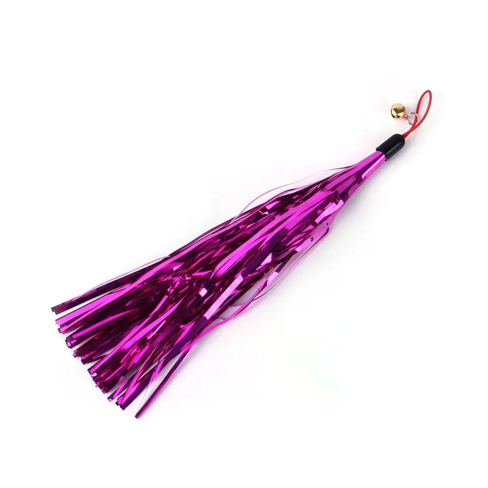 Interactive Cat Feather Wand Toy Set