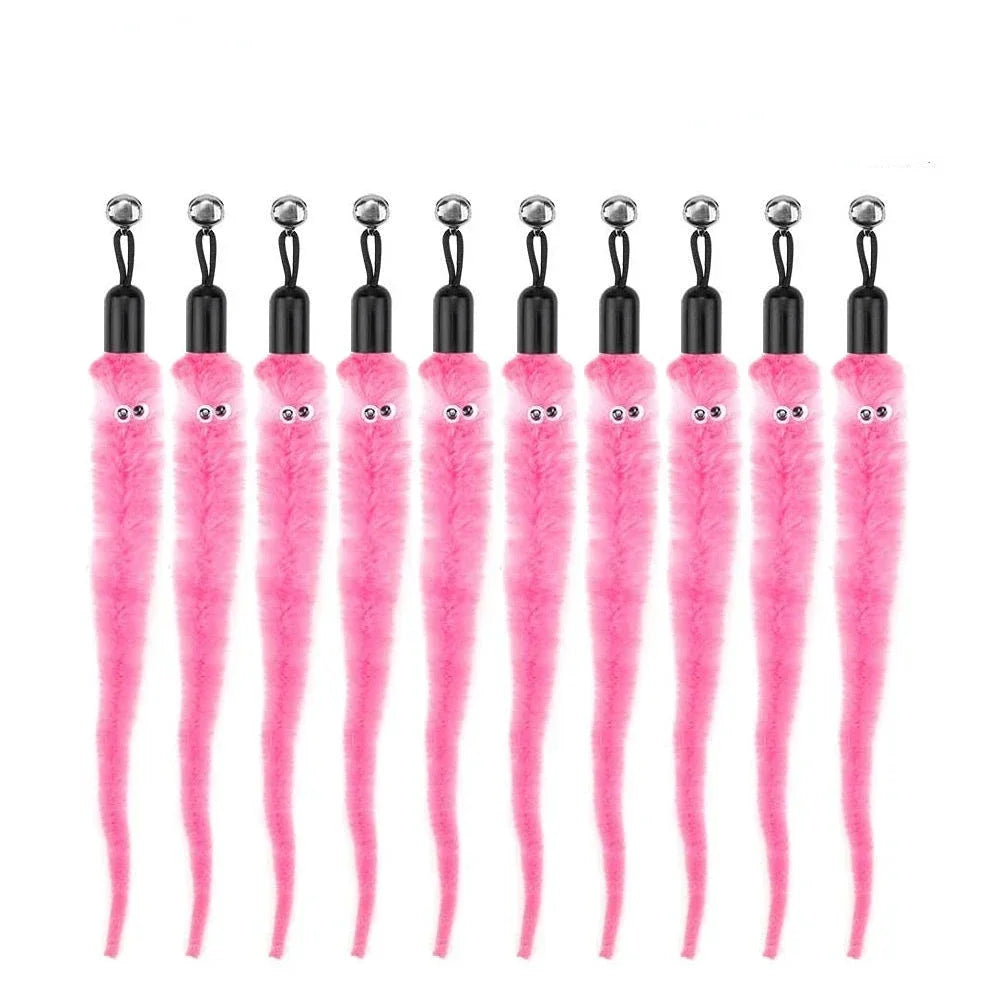 Interactive Cat Feather Wand Toy Set