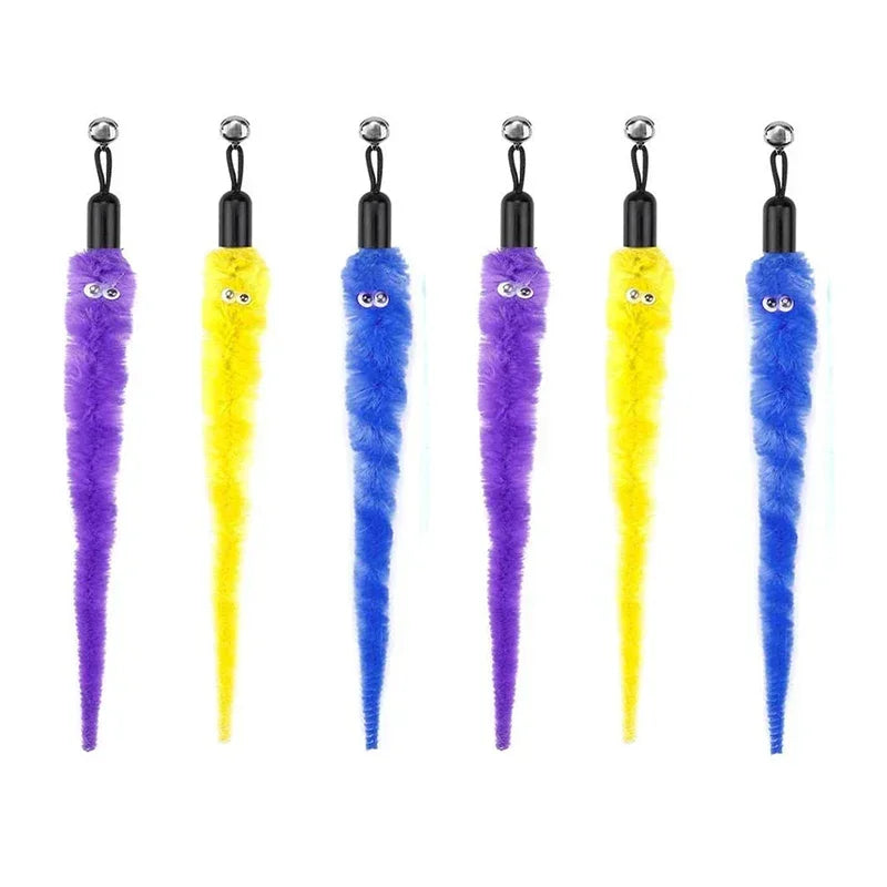 Interactive Cat Feather Wand Toy Set