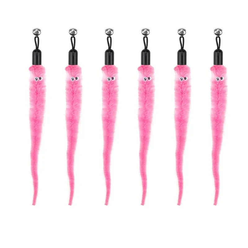 Interactive Cat Feather Wand Toy Set