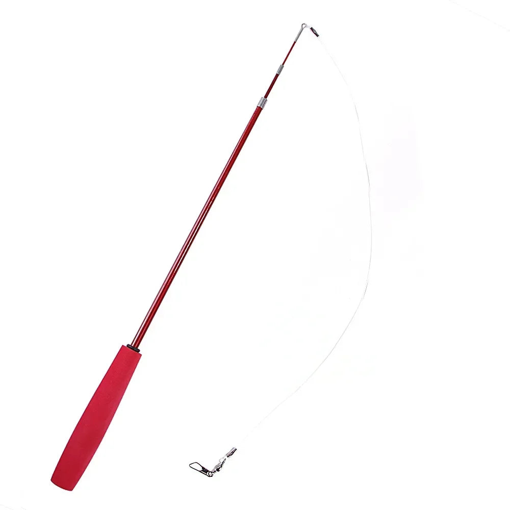 Interactive Cat Feather Wand Toy Set
