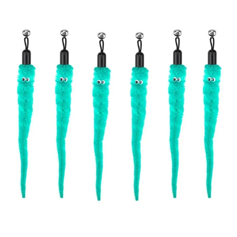 Interactive Cat Feather Wand Toy Set