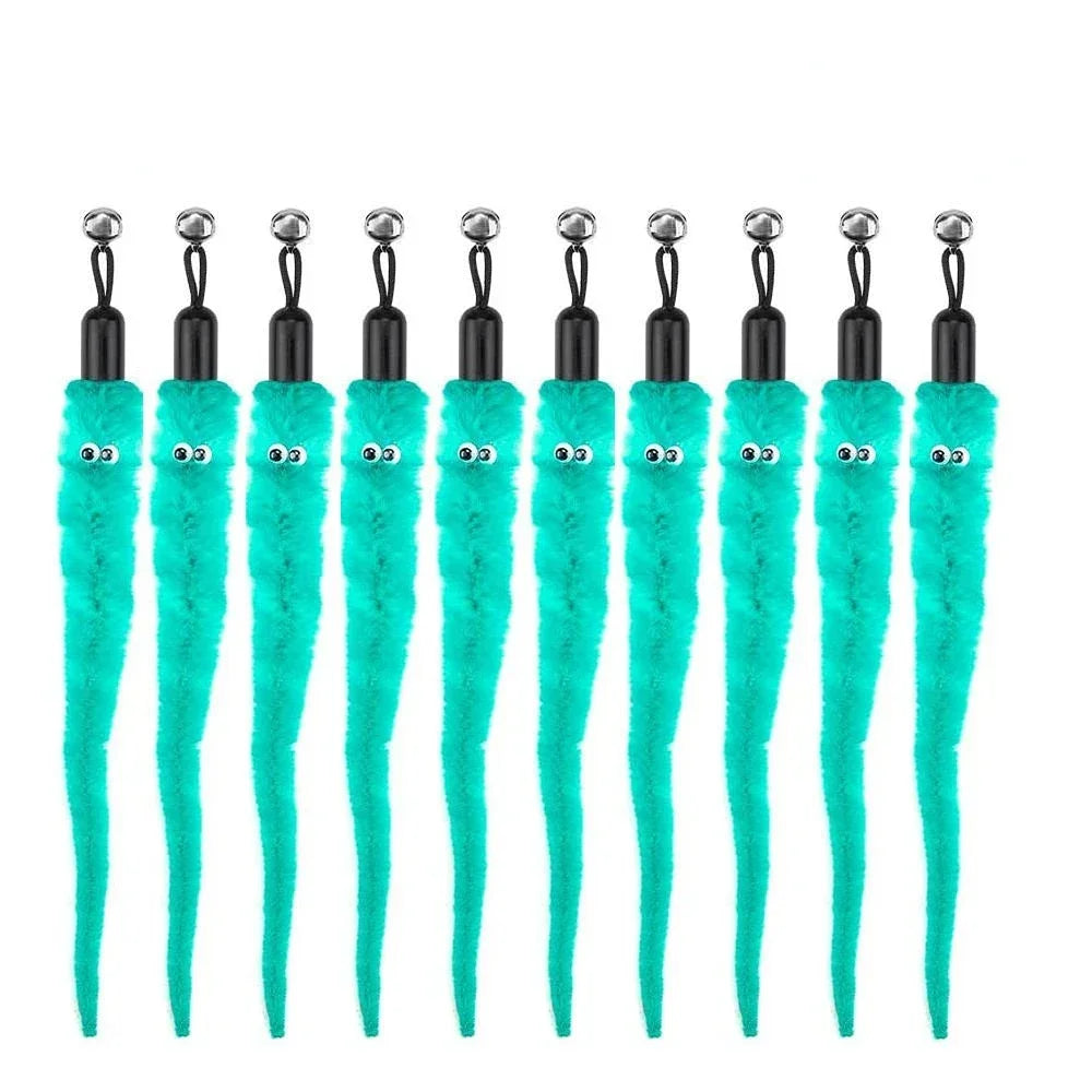Interactive Cat Feather Wand Toy Set
