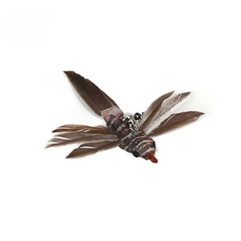 Interactive Cat Feather Wand Toy Set